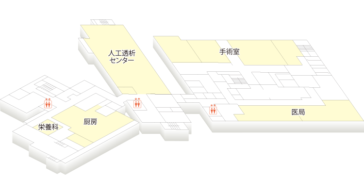 松本協立病院5Fフロア案内　2018.6月現在